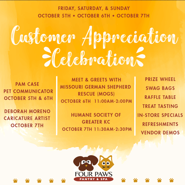 Customer Appreciation Celebration 4paws