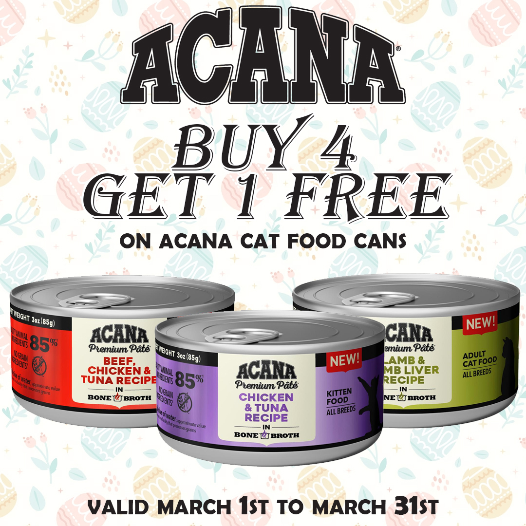 Acana cat can sale on cat food march 2024
