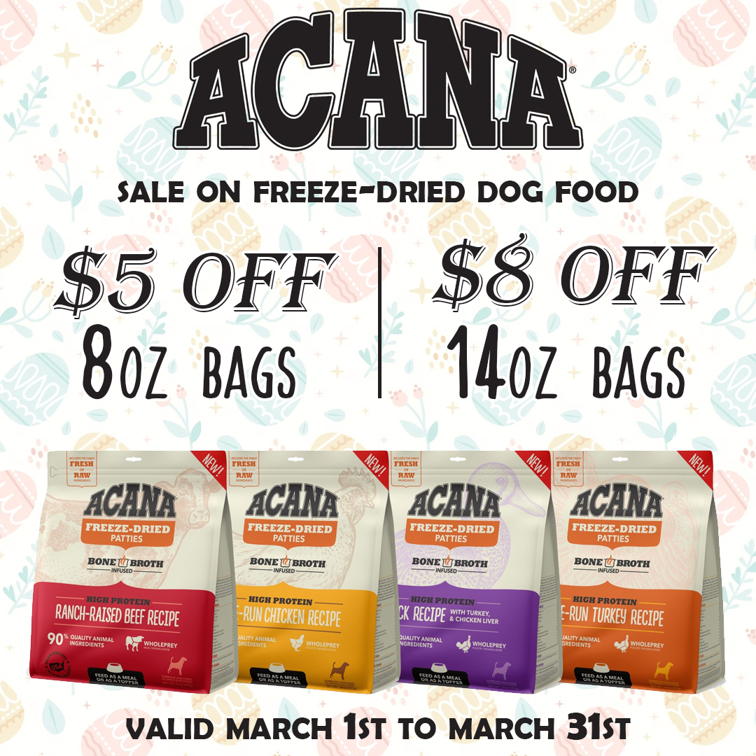 Acana dog food sale 2024 march