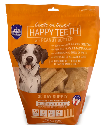 Happy teeth dog bones chews for teeth himalayan pet supply
