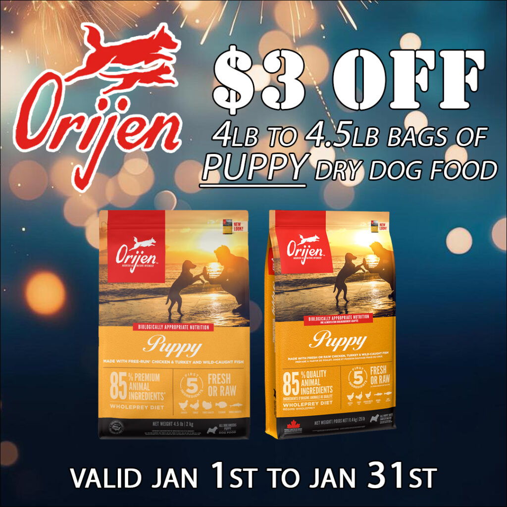 orijen dog food puppy on sale jan 2025